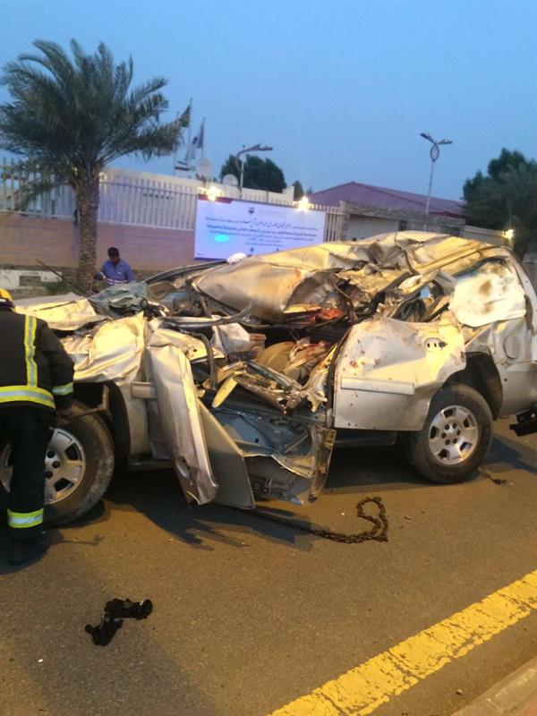 بالصور.. 3 وفيات بينهم رضيعة وإصابات حرجة في حادث مروري مروع بجازان بالصور.. 3 وفيات بينهم رضيعة وإصابات حرجة في حادث مروري مروع بجازان