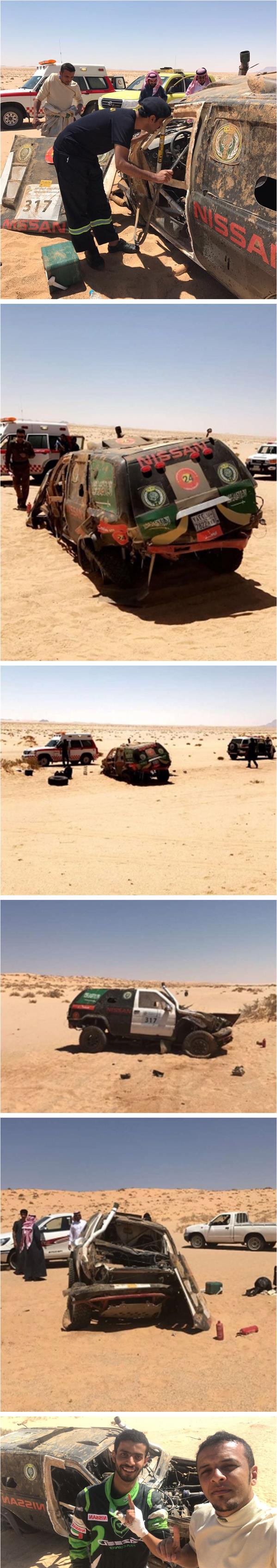  تعرض سيارة فريق 