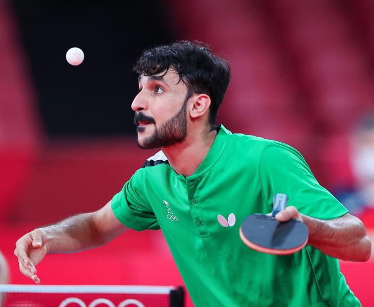 لاعب كرة الطاولة علي الخضراوي يودّع أولمبياد طوكيو لاعب كرة الطاولة علي الخضراوي يودّع أولمبياد طوكيو