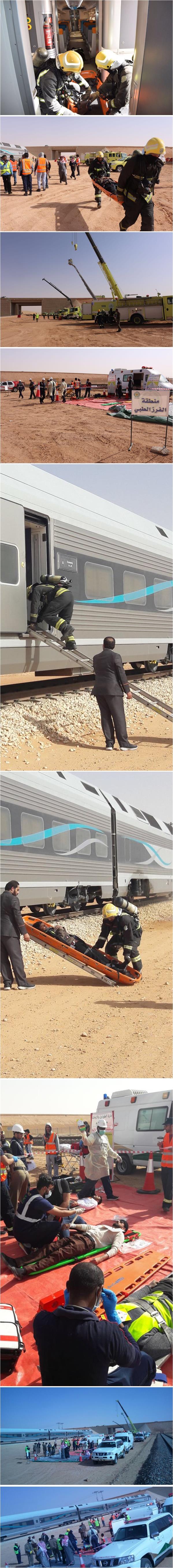 عملية إخلاء ركاب افتراضية شاملة لقطار 