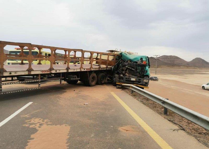 نتيجة الغبار .. حادثان جماعيان على طريق مهد الذهب السويرقية