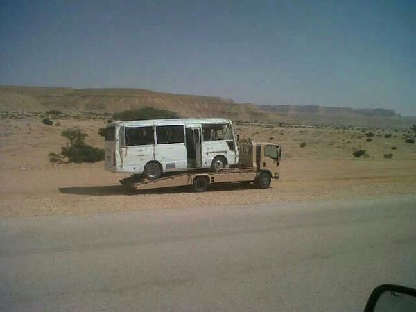 انقلاب حافلة عسكرية