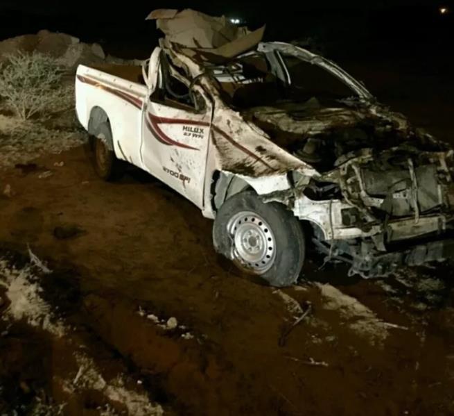 مصرع امرأتين وإصابة سائق في اصطدام مصرع امرأتين وإصابة سائق في اصطدام