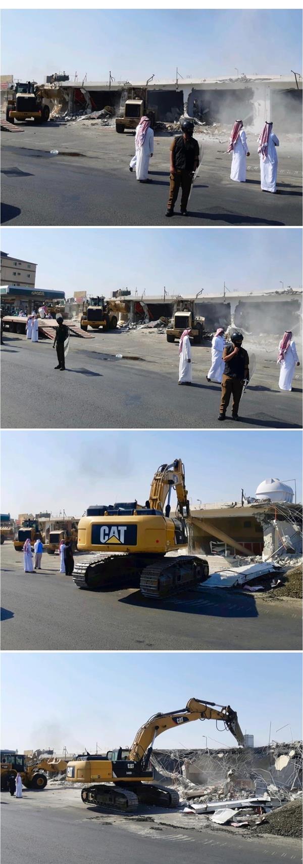 أمانة جدة وبمشاركة الجهات الأمنية والمختصة تزيل تعدي على أرض حكومية بطريق مكة القديم