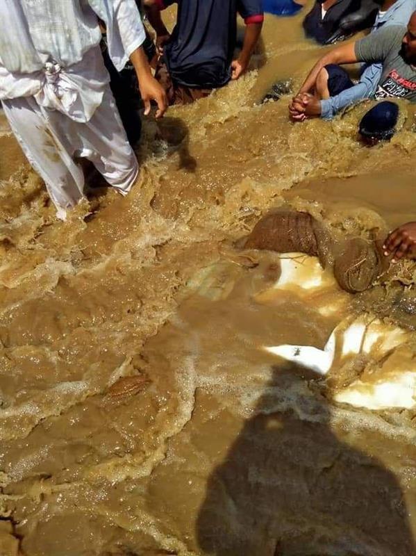 أهالي جزيرة سودانية يحاولون التصدي لمياه الفيضان بأجسادهم