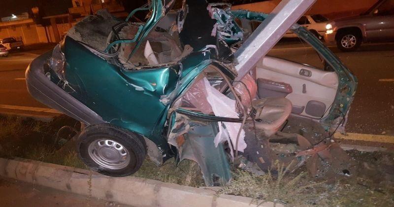 في بلجرشي.. انشطار مركبة الى نصفين ينقل قائدها الى العناية المركزة