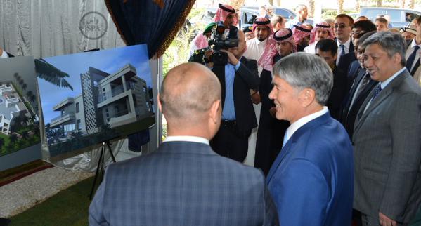 الرئيس القيرغيزستاني يؤسس لمبنى سفارة بلاده الجديد في الرياض