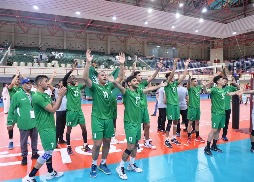أخضر الطائرة يتأهل لنصف نهائي بطولة غرب آسيا 