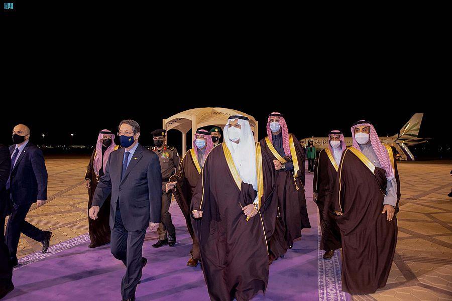رئيس جمهورية قبرص يصل الرياض