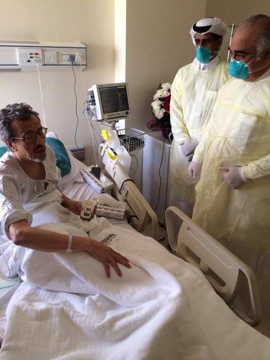 عادل فقيه خلال زيارته للدكتور عثمان متولي