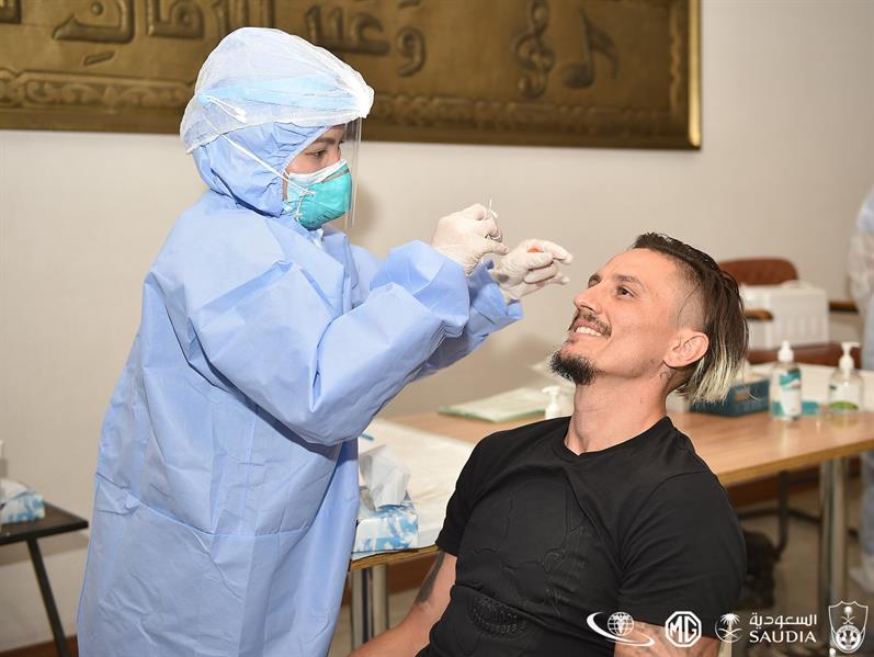 مسحة طبية للأهلي قبل مواجهة مسحة طبية للأهلي قبل مواجهة