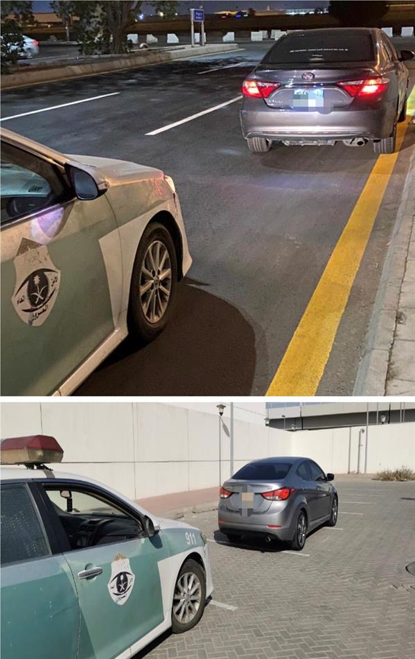 قائد سيارة يصور فيديو أثناء القيادة لسيارات مخالفة ويبرر ذلك