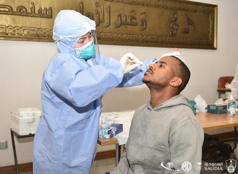 مسحة طبية للأهلي قبل مواجهة مسحة طبية للأهلي قبل مواجهة