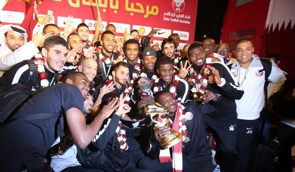 المنتخب القطري الفائز في خليجي 22