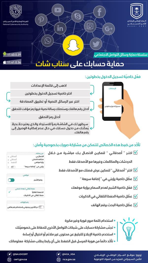 طريقة تأمين وحماية الحسابات على 