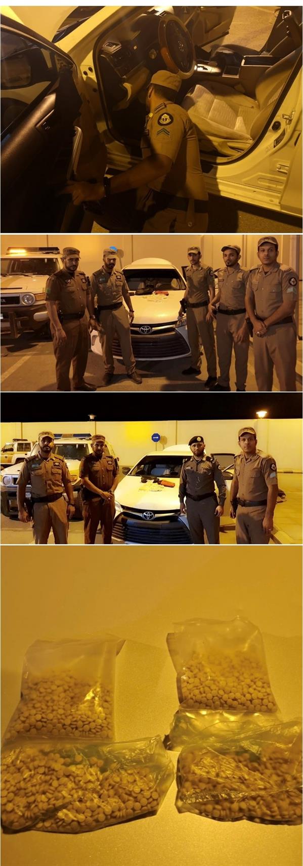 ضبط قائد مركبة بحوزته أكثر من 4 آلاف حبة كبتاجون