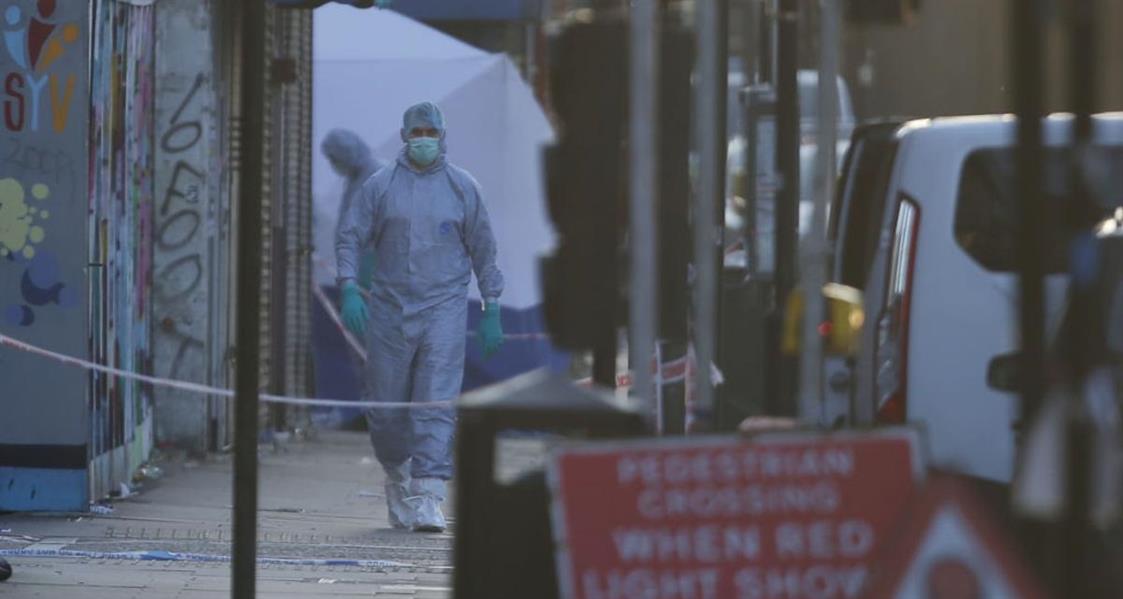 أول صور للشاحنة المستخدمة في هجوم المسجد بلندن