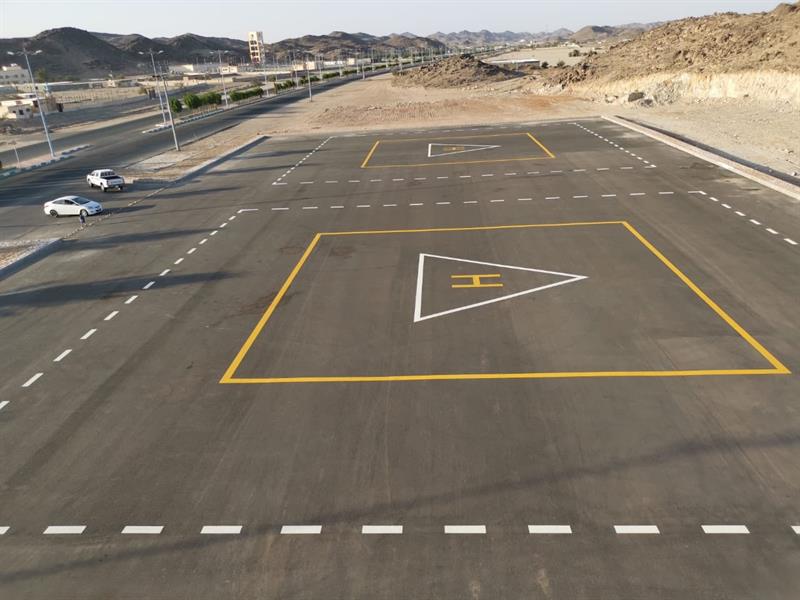   إنشاء مهبط للطيران العمودي بمركز الحازمي في محافظة بيشة