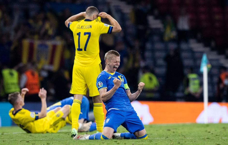 أوكرانيا تخطف فوزًا قاتلاً أمام السويد.. وتلاقي إنجلترا في ربع نهائي يورو 2020 (فيديو وصور)