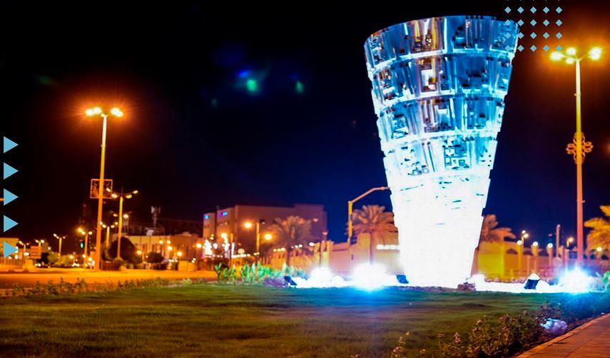 تدشين مجسم جمالي بمدخل محافظة بقيق