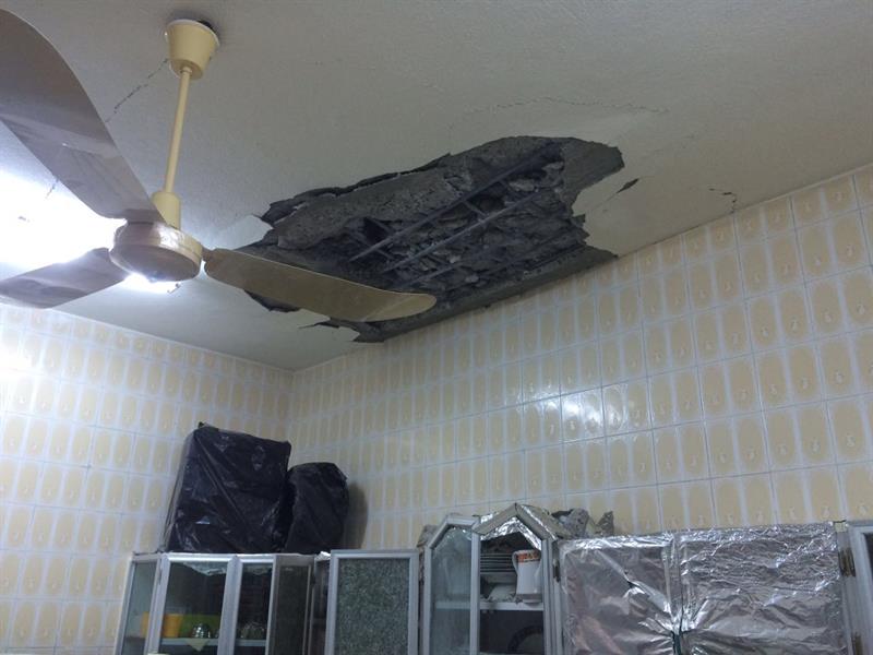نجران: إصابة مواطنة وطفلها جراء سقوط مقذوف عسكري من اليمن (صور)