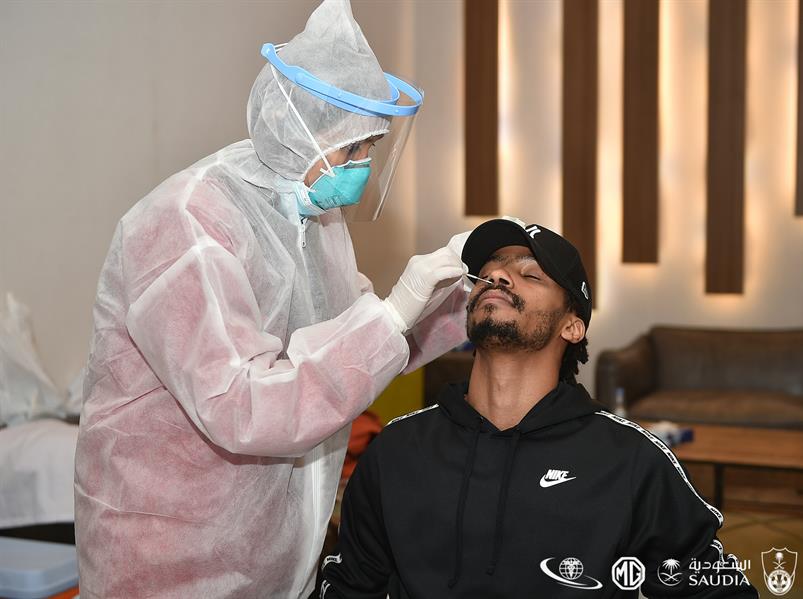 مسحة طبية للأهلي قبل مواجهة مسحة طبية للأهلي قبل مواجهة