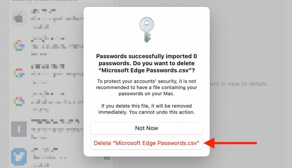 كيفية استيراد وتصدير كلمات المرور من آيكلاود