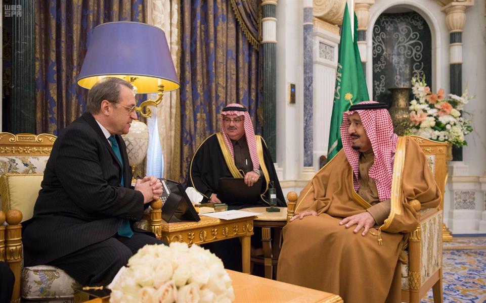 خادم الحرمين الشريفين يستقبل المبعوث الخاص لرئيس روسيا