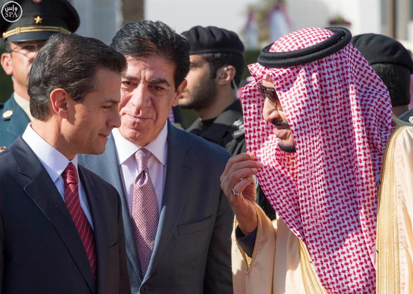 بالصور.. خادم الحرمين يلتقي رئيس المكسيك بالصور.. خادم الحرمين يلتقي رئيس المكسيك