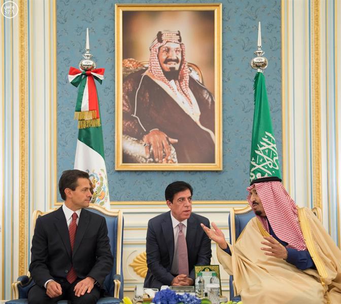 بالصور.. خادم الحرمين يلتقي رئيس المكسيك بالصور.. خادم الحرمين يلتقي رئيس المكسيك