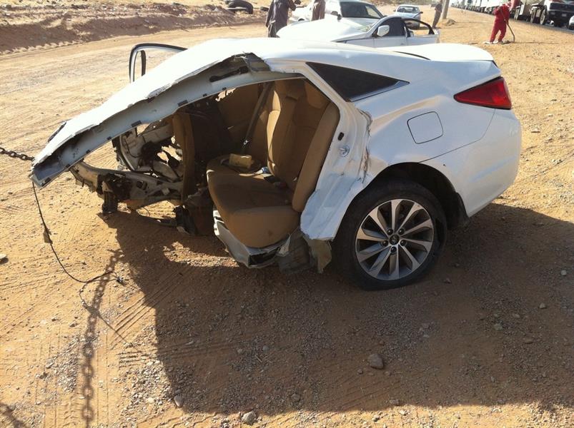 السيارة بعد الحادث