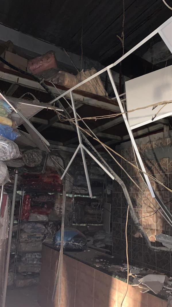 انهيار سقف مغسلة ملابس بغرب الدمام انهيار سقف مغسلة ملابس بغرب الدمام