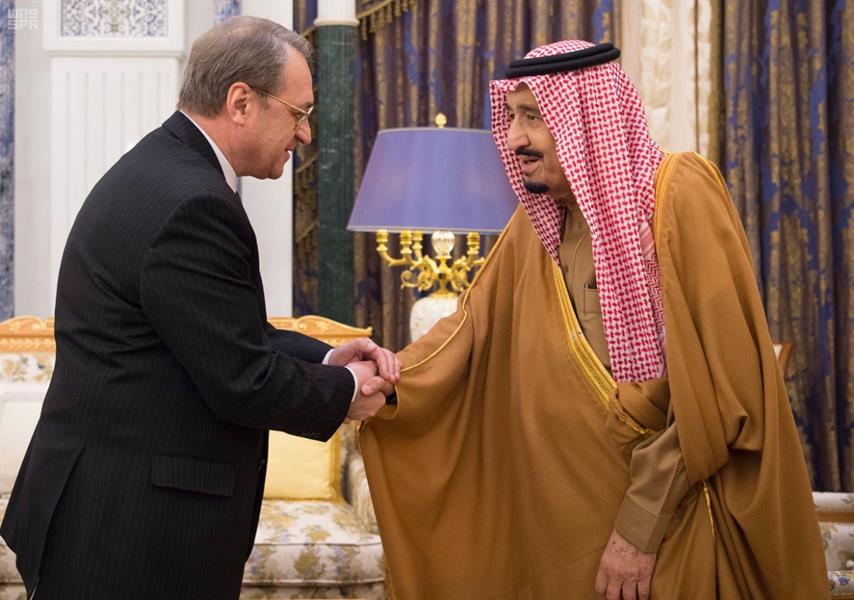 خادم الحرمين الشريفين يستقبل المبعوث الخاص لرئيس روسيا