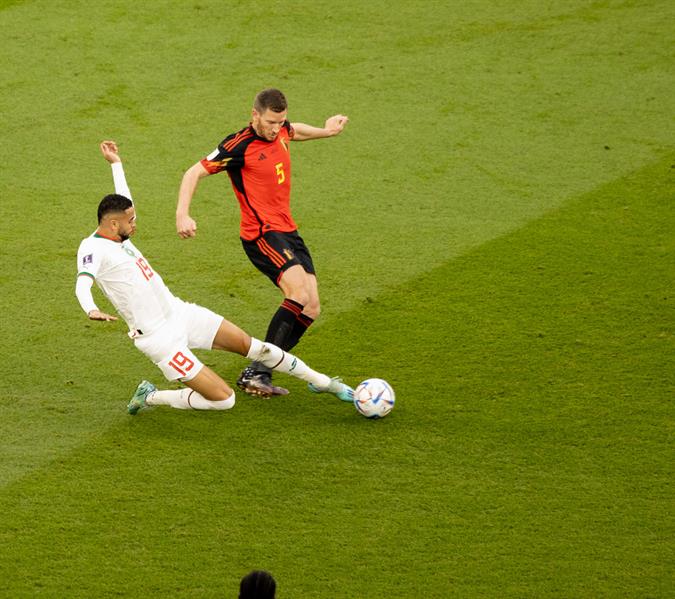 مباراة المغرب وبلجيكا