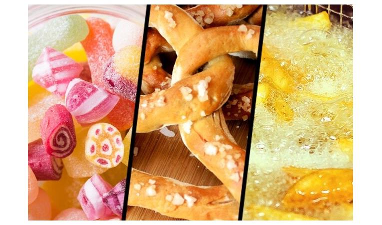  سكر وملح ودهون