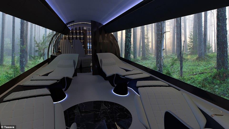 بدلاً من النوافذ.. شركة تحول جدران طائرة لشاشة لعرض الأفلام والمناظر الطبيعية