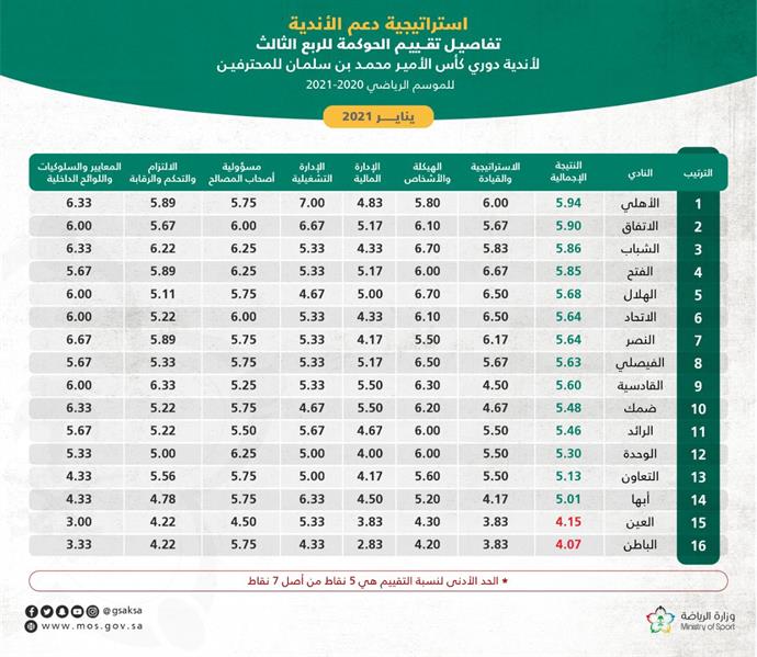 "الرياضة": 14 ناديًا بالدوري يستحقون الدعم