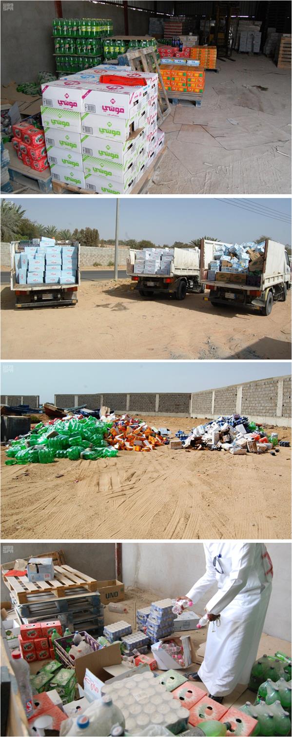  بلدية أملج تضبط مستودعاً مخالفاً