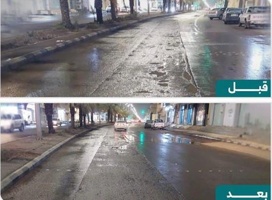 تغريم مقاول منفذ أحد المشاريع في حائل وإلزامه بإعـادة رصف الطريق 