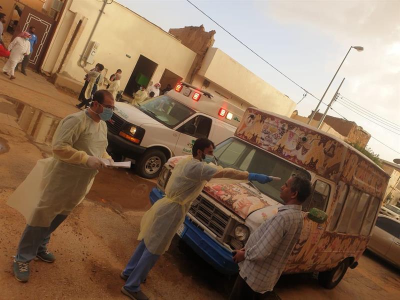 زيارة 43 موقعاً وإجراء فحص مبدئي لنحو 400 عامل في شقراء