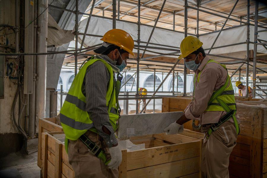 شاهد.. الأجزاء المتبقية من أعمال التوسعة الثالثة بالحرم المكي شاهد.. الأجزاء المتبقية من أعمال التوسعة الثالثة بالحرم المكي