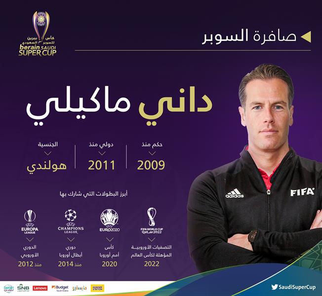 مسيرة الحكم الهولندي داني ماكيلي مسيرة الحكم الهولندي داني ماكيلي