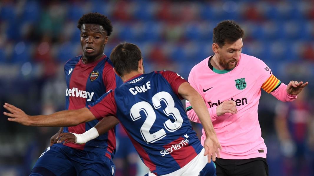 مباراة ليفانتي وبرشلونة