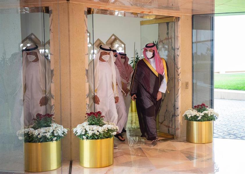 سمو ولي العهد يستقبل سمو ولي عهد أبوظبي سمو ولي العهد يستقبل سمو ولي عهد أبوظبي