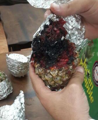 معسل داخل الفواكه