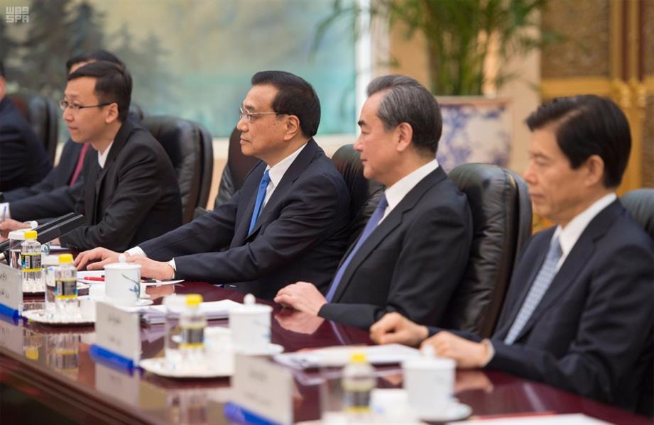 خادم الحرمين الشريفين و رئيس مجلس الدولة بجمهورية الصين يعقدان جلسة مباحثات