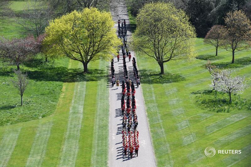 مراسم تشييع جثمان الأمير فيليب في قلعة ويندسور