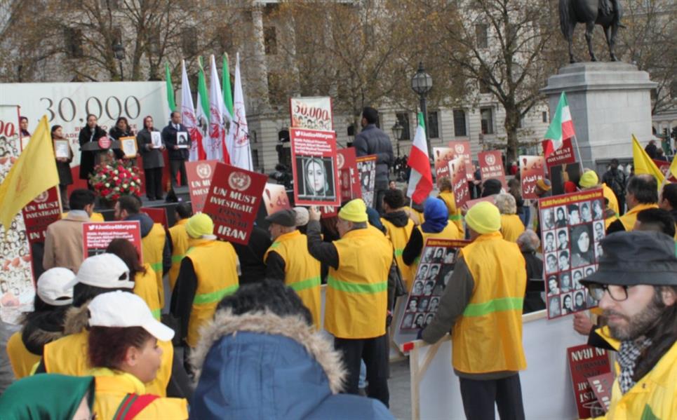 المعارضة الإيرانية تنظم مسيرات احتجاجية حاشدة في لندن ضد عمليات الإعدام في إيران