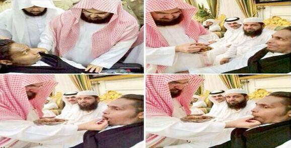 السديس يلقم بانعمة التمر