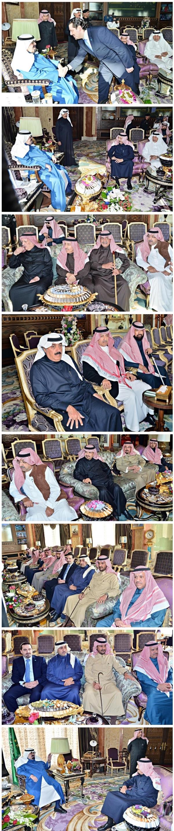 خادم الحرمين الشريفين يستقبل سمو ولي العهد وأصحاب السمو الملكي الأمراء 